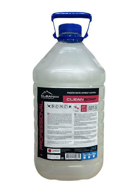 Жидкое мыло для рук CleanCo "CLEANSOAP САКУРА", 5 литров