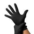 Черные перчатки виниловые UNEX 100 шт, M размер
